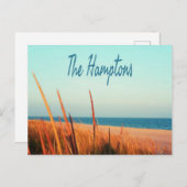 Die Hamptons Beach Long Island New York Postkarte (Vorne/Hinten)