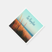 Die Hamptons Beach Long Island New York Serviette (Ecke)