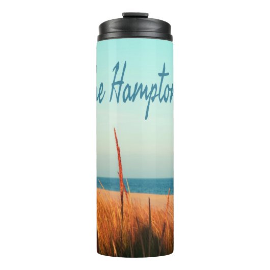 Die Hamptons Beach Long Island New York Thermosbecher (Vorderseite)