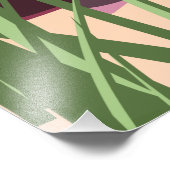 Die Hamptons Langinsel NYC, Reiseplakat. Fotodruck (Ecke)