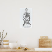 Die Hand der Herrlichkeit Poster (Küche)