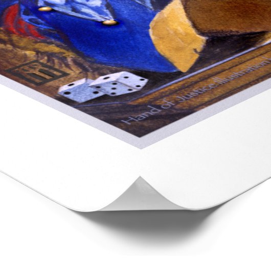 Die Hand der Justiz Poster (Ecke)