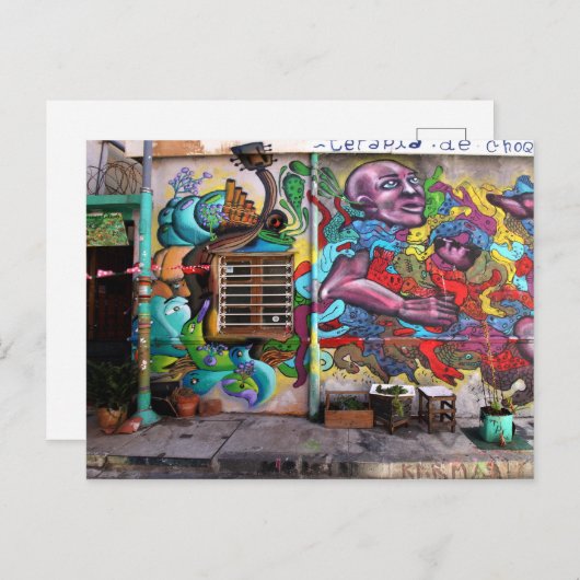 Die Hand der Künstler Postkarte (Vorne/Hinten)