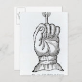 Die Hand des Ruhmes Postkarte (Vorne/Hinten)