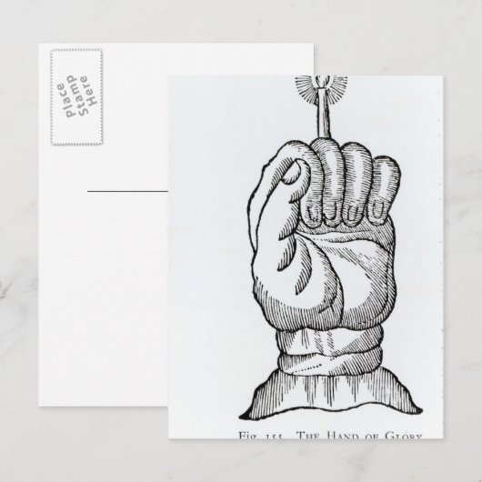 Die Hand des Ruhmes Postkarte (Vorne/Hinten)