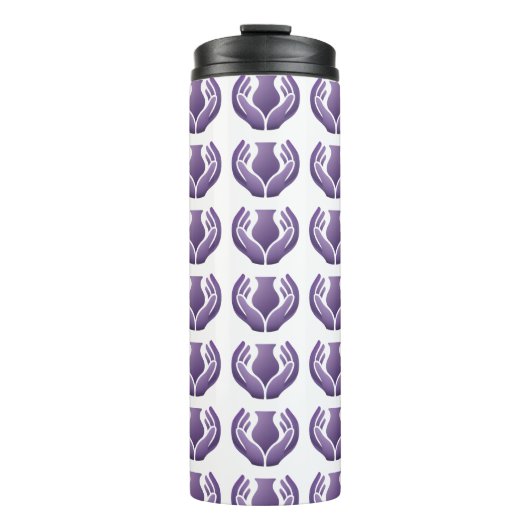 Die Hand des Töpfers Thermosbecher (Vorderseite)