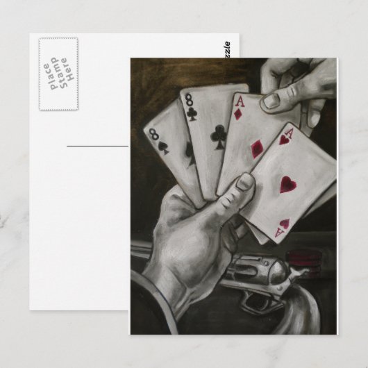 Die Hand des Toten Postkarte (Vorne/Hinten)