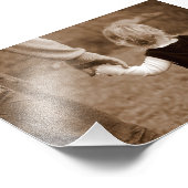 Die Hand des Vaters Fotodruck (Ecke)