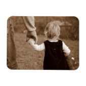 Die Hand des Vaters Magnet (Horizontal)