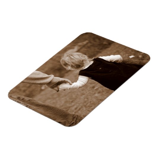 Die Hand des Vaters Magnet (Linke Seite)