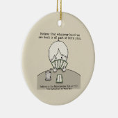 Die Hand, die wir haben Keramik Ornament (Rechts)