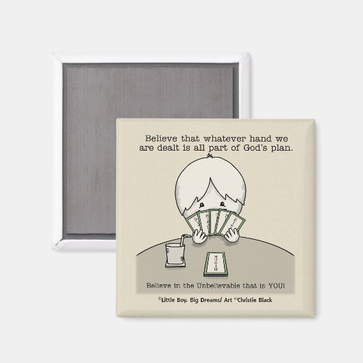 Die Hand, die wir haben Magnet (Vorderseite/Rückseite)