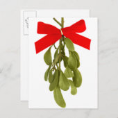 Die Hand einer Frau, die einen Funken Mistelon häl Postkarte (Vorne/Hinten)