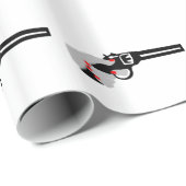 Die Hand und das Gewehr der Frau Geschenkpapier (Rolleneckpunkt)