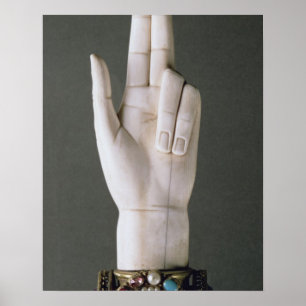 Die Hand von Gerechtigkeit, vom Schatz von St. Poster