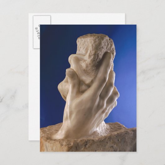 Die Hand von Gott, 1898 Postkarte (Vorne/Hinten)