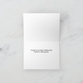 Die Hand von unten Dankeskarte (Innenseite)