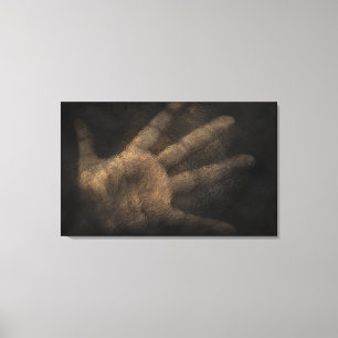 Die Hand von unten Leinwanddruck