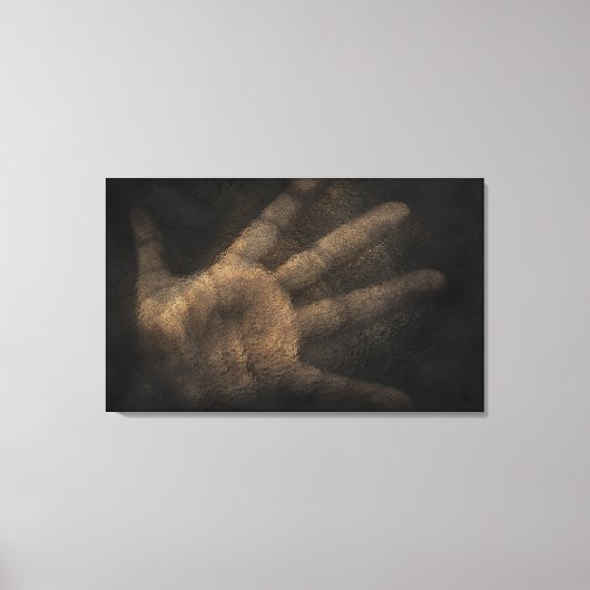 Die Hand von unten Leinwanddruck (Vorderseite)