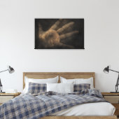 Die Hand von unten Leinwanddruck (Insitu (Schlafzimmer))