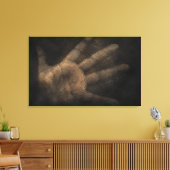 Die Hand von unten Leinwanddruck (Insitu (Wohnzimmer))