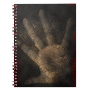 Die Hand von unten Notizblock