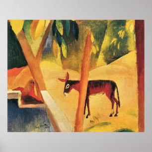 Die Handäffchen von August Macke Poster