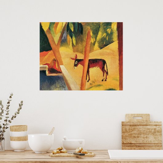 Die Handäffchen von August Macke Poster (Küche)