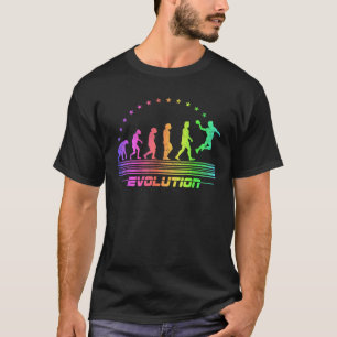 Die Handball-Evolution Retro-Ballsportarten Männer T-Shirt