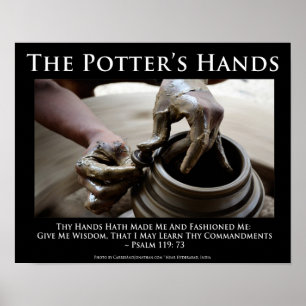 Die Hände des Potters. Wie Gott uns formt. Poster