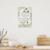 „Die Hände einer Frau“ Zitat Poster (Küche)