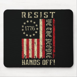 Die Hände von Protest, den wir, die Amerikaner Fl. Mousepad