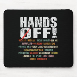Die Hände vor Protest Vintag, wie wir Menschen sin Mousepad
