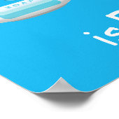 Die Hände waschen sind FUN-Viren-Keimsicherheit-Ki Poster (Ecke)