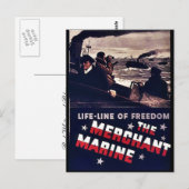 Die Handelsmarine Postkarte (Vorne/Hinten)
