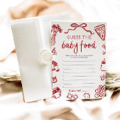 Die handgezogene italienische Babydusche raten vom Einladung