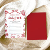 Die handgezogene italienische Babydusche raten vom Einladung