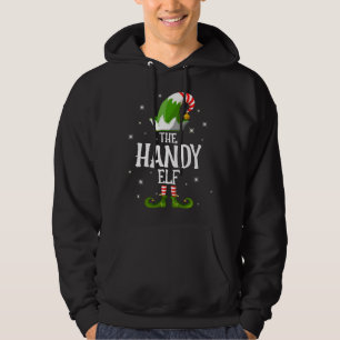 Die handliche Elf-Familie passt Weihnachten Hoodie