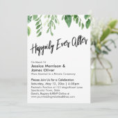 Die Handschrift von Aquarellgrün ist glücklich für Einladung (Stehend Vorderseite)