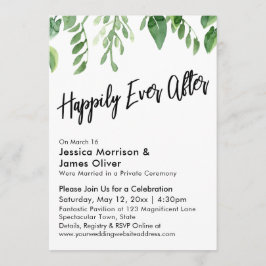 Die Handschrift von Aquarellgrün ist glücklich für Einladung