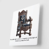 Die Handwerkeruhr: Zeitlose Weisheit für jede L Quadratische Wanduhr (Winkel)