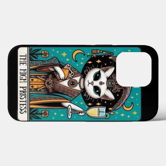 Die Handyabdeckung für das Cat-Tarot der Hohepries Case-Mate iPhone Hülle (Rückseite (Horizontal))