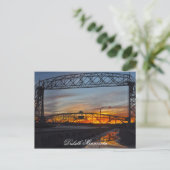 Die Hängebrücke Duluth Minnesota Postkarte (Stehend Vorderseite)