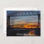 Die Hängebrücke Duluth Minnesota Postkarte (Vorne/Hinten)