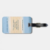 Die Hängematte im Palmenhain Gepäckanhänger (Rückseite horizontal)