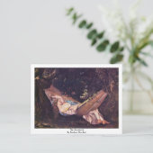 Die Hängematte von Gustave Courbet Postkarte (Stehend Vorderseite)