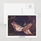 Die Hängematte von Gustave Courbet Postkarte (Vorne/Hinten)