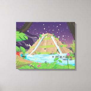 Die hängenden Gärten von Babylon Leinwanddruck