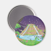 Die Hängenden Gärten von Babylon Magnet (Vorderseite/Rückseite)