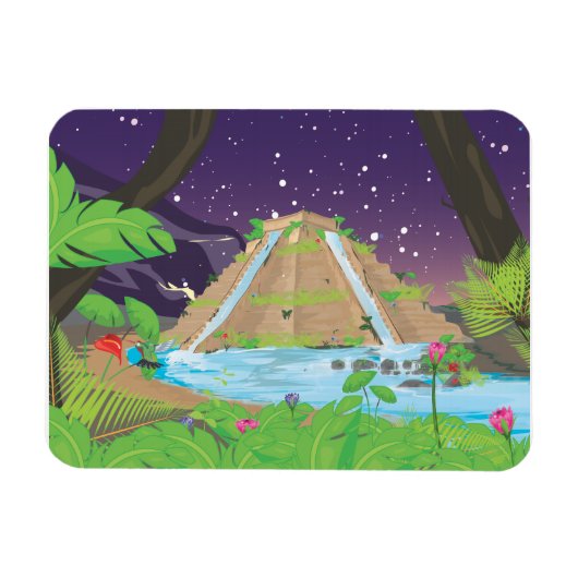 Die Hängenden Gärten von Babylon Magnet (Horizontal)